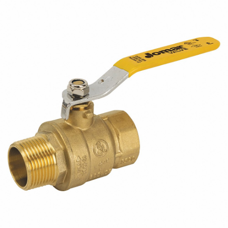 JOMAR VALVE JF-100TFM Brass Ball Valve, MNPT, 3/4 Inch | CR6BLA 58ZM47