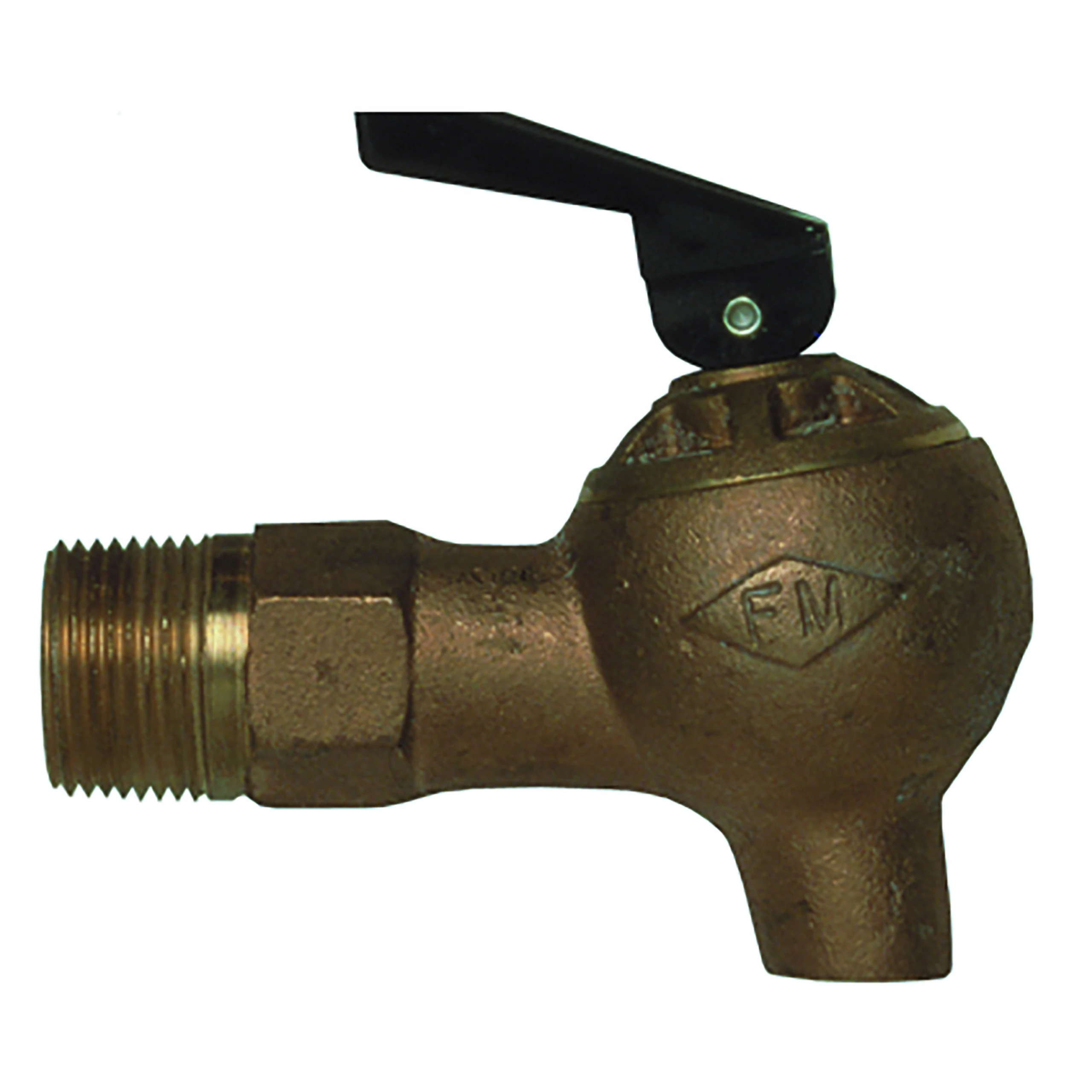 JUSTRITE 08540 Lab Safety Faucet, 3/4 Inch NPT Bung, Brass | AD2DUK JDR08540BS, 8540