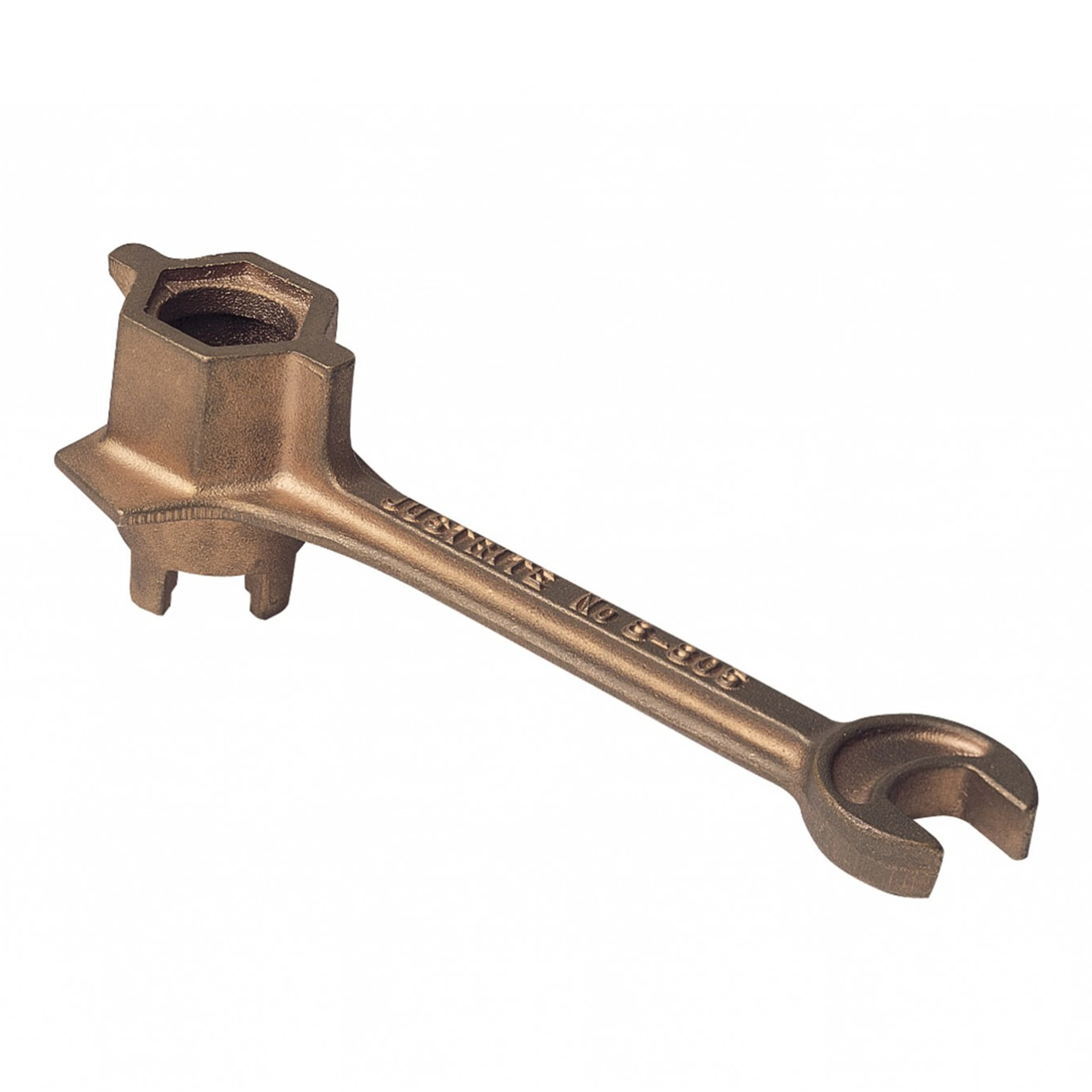 Drum Bung Wrench, 11 Inch Length, Brass Alloy