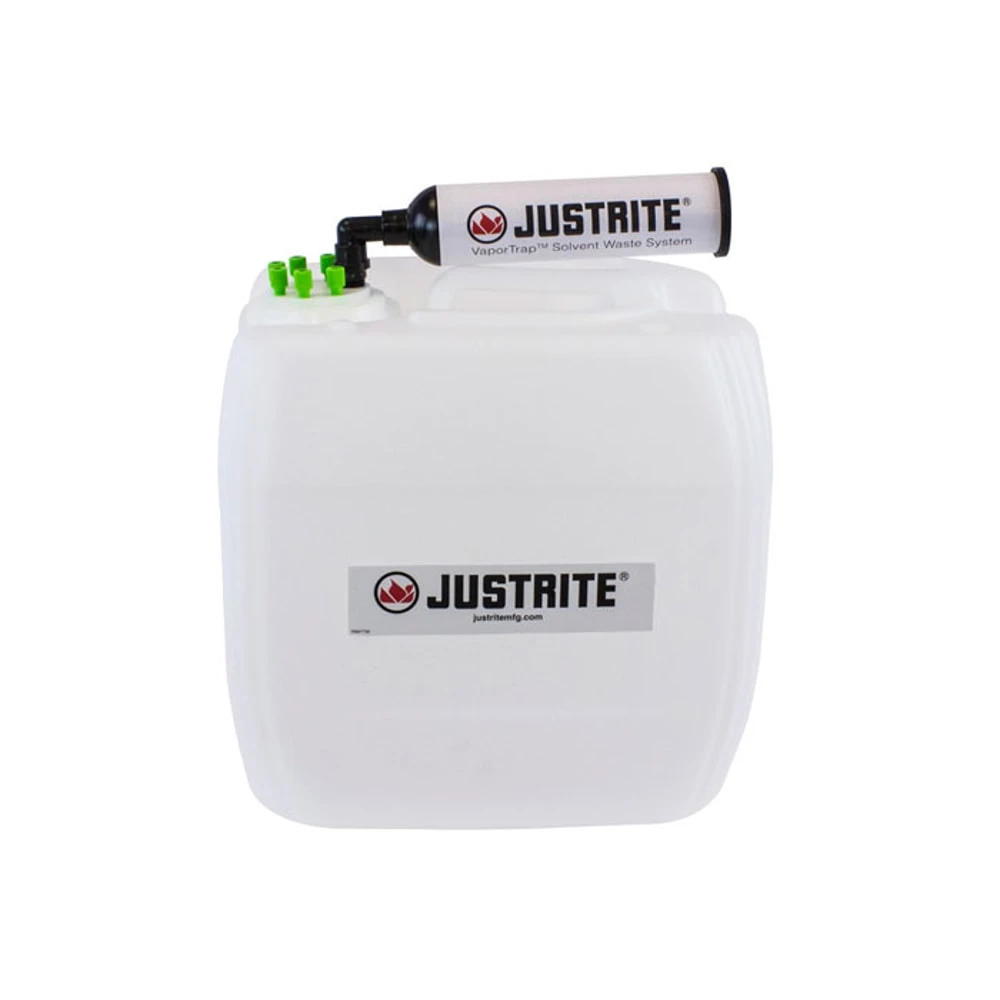JUSTRITE 12836 Carboy With Filter, Hdpe, 13.5L, 70 Cap, 6 x 1/16 Inch Size | CD8DKQ