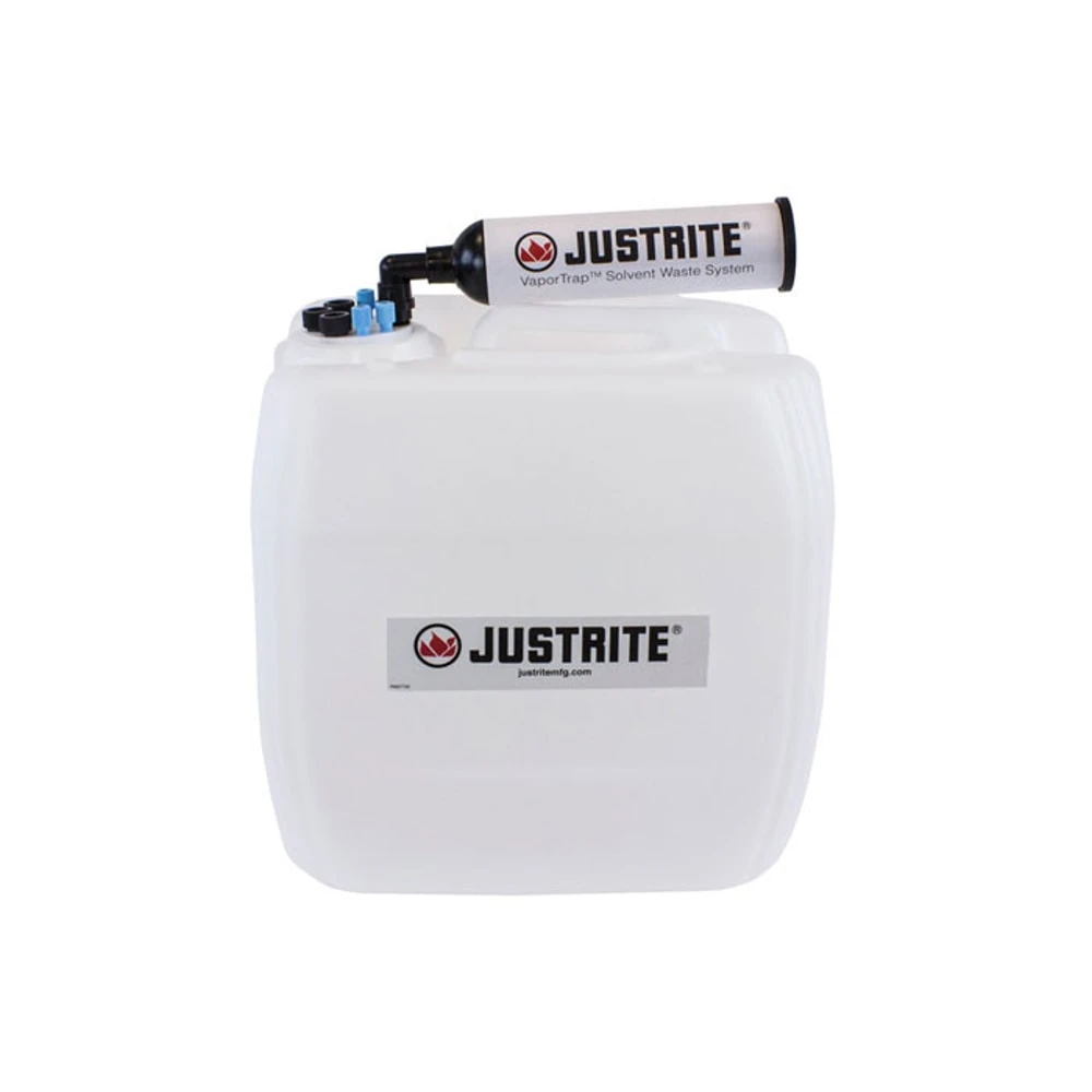 JUSTRITE 12842 Carboy With Filter, Hdpe, 13.5L, 70 Cap, 7 Port | CD8DKX