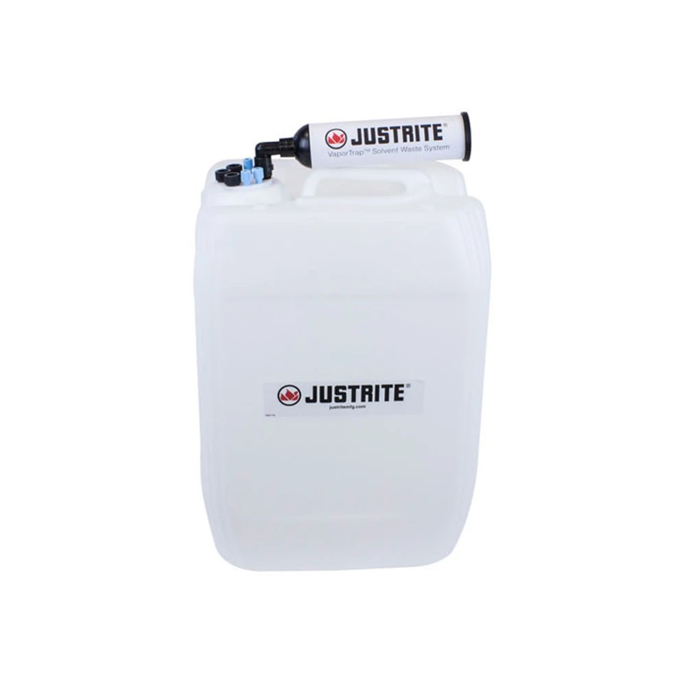JUSTRITE 12843 Carboy With Filter, Hdpe, 20L, 70 Cap, 7 Port | CD8DKY