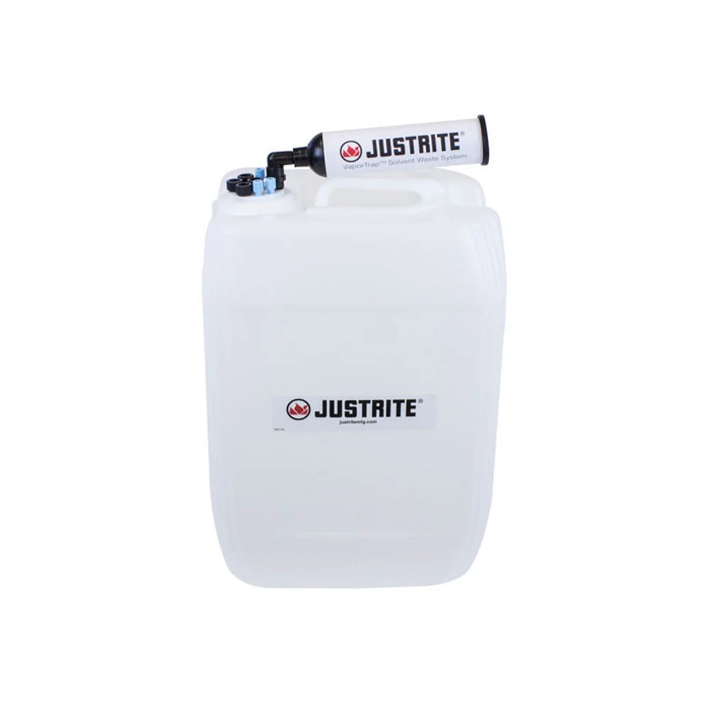 JUSTRITE 12845 Carboy With Filter, Hdpe, 20L, 70 Cap, 8 Port | CD8DLA