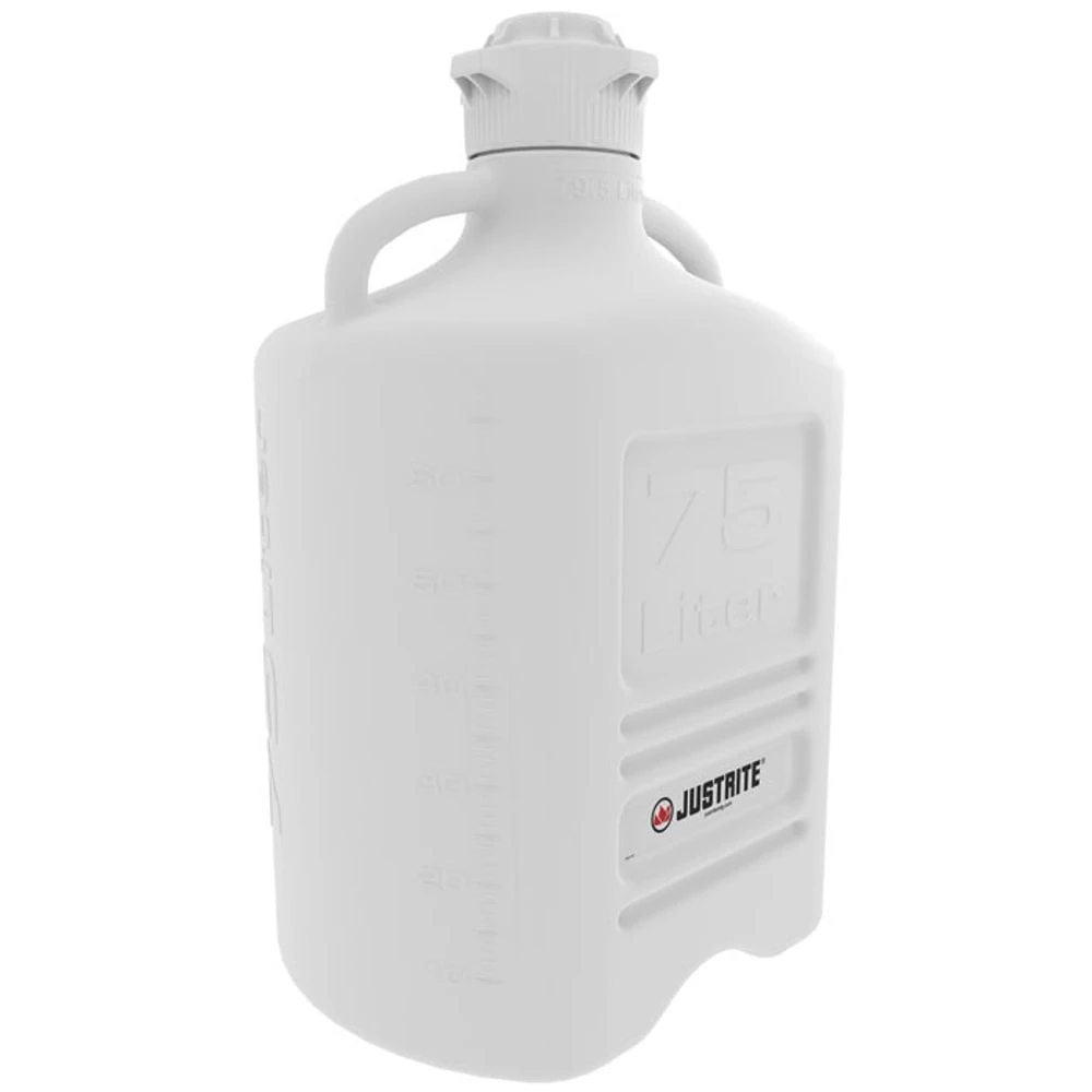 JUSTRITE 12913 Carboy, Hdpe, 75L, 120 mm Cap | CD8DNX
