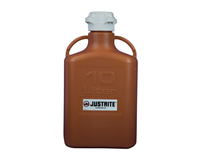 JUSTRITE 12923 Carboy, Hdpe, 40L, 120 Cap, Amber | CD8DPH