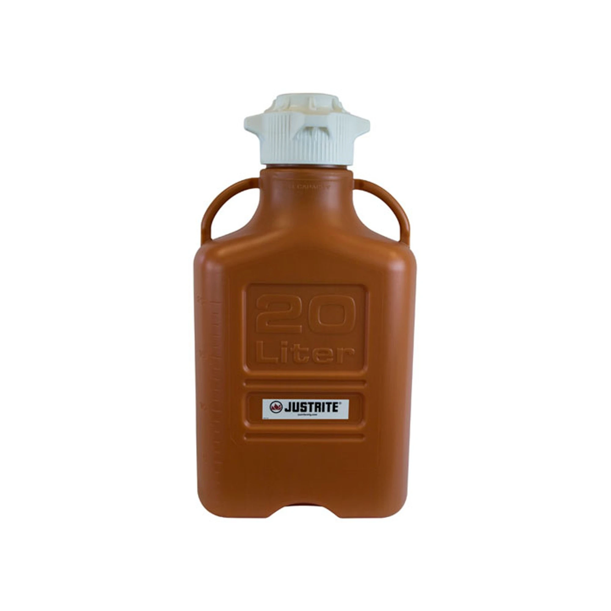 JUSTRITE 12922 Carboy, Hdpe, 20L, 120 Cap, Amber | CD8DPG