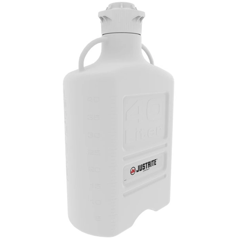 JUSTRITE 12933 Carboy, Polypropylene, 40L, 120 mm Cap | CD8DPU