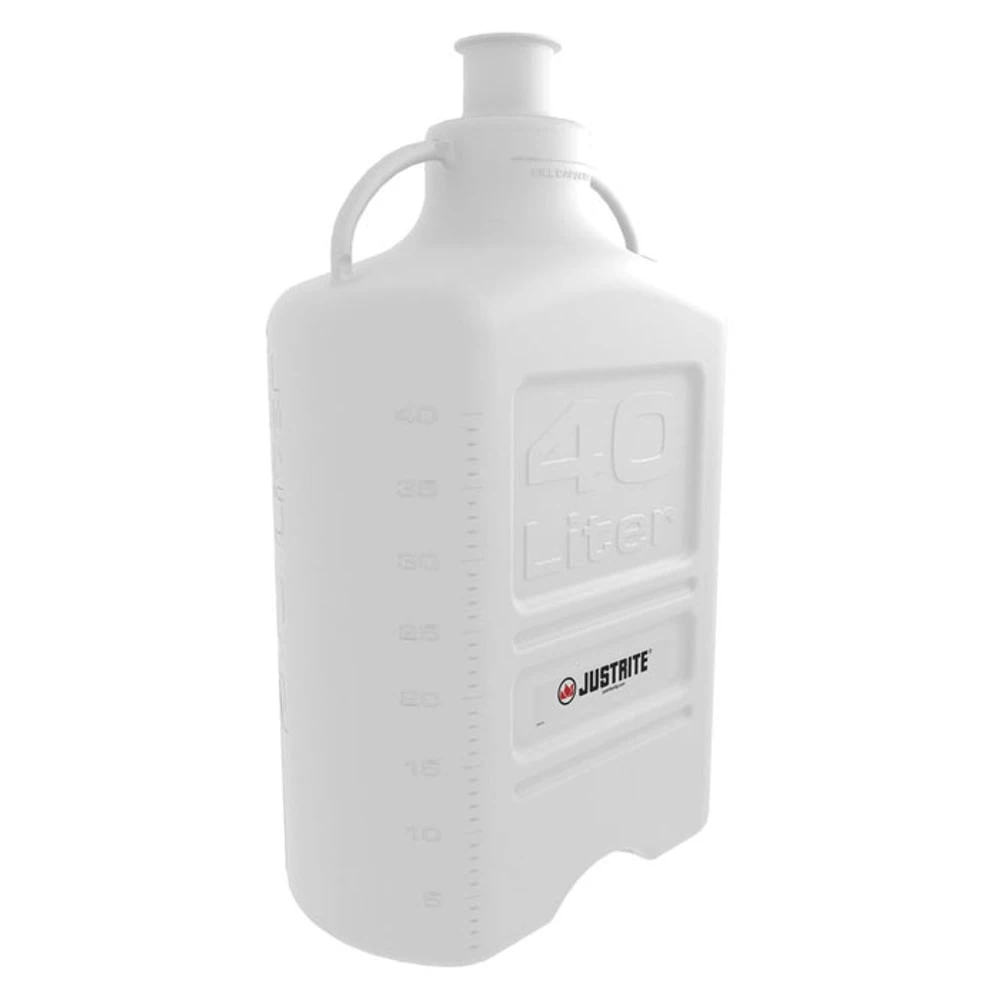 JUSTRITE 12937 Carboy, Polypropylene, 40L, 3 Inch Sanitary Neck | CD8DPY