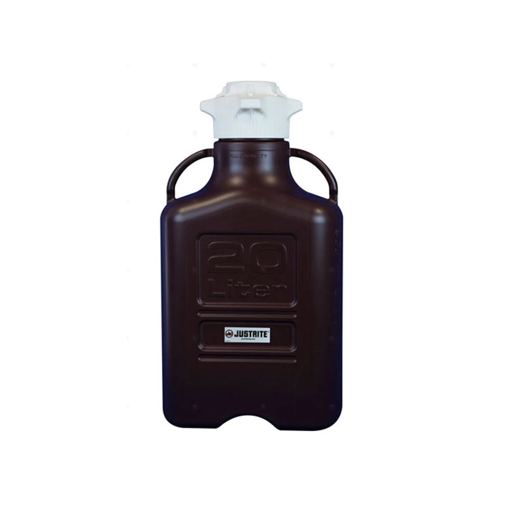 JUSTRITE 12945 Carboy, Polypropylene, 20L, 120 Cap | CD8DQF