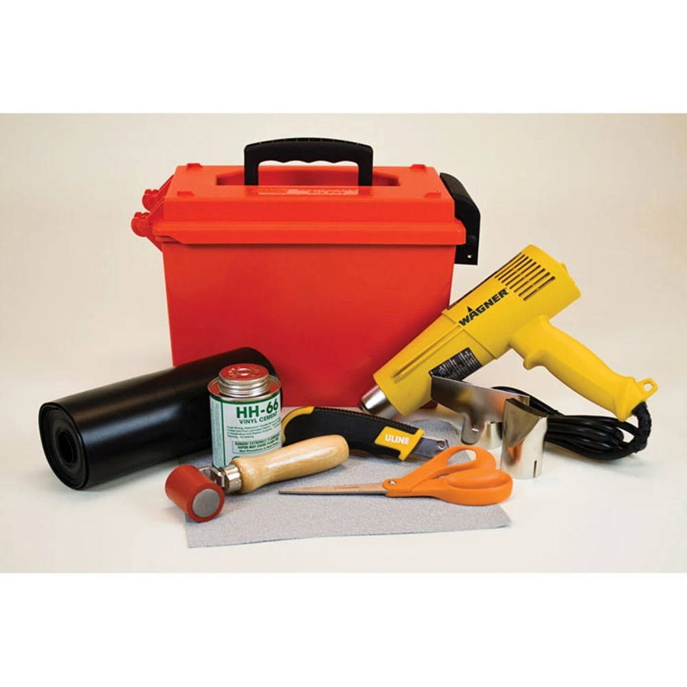 JUSTRITE 28328 Modified PVC Coated Berm Repair Kit With Heat Gun | CH6GFN