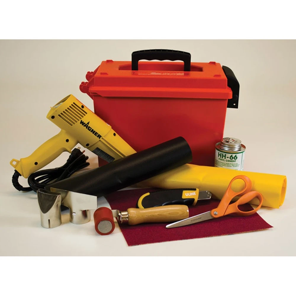 JUSTRITE 28330 PVC Coated Berm Repair Kit With Heat Gun | CH6GFP