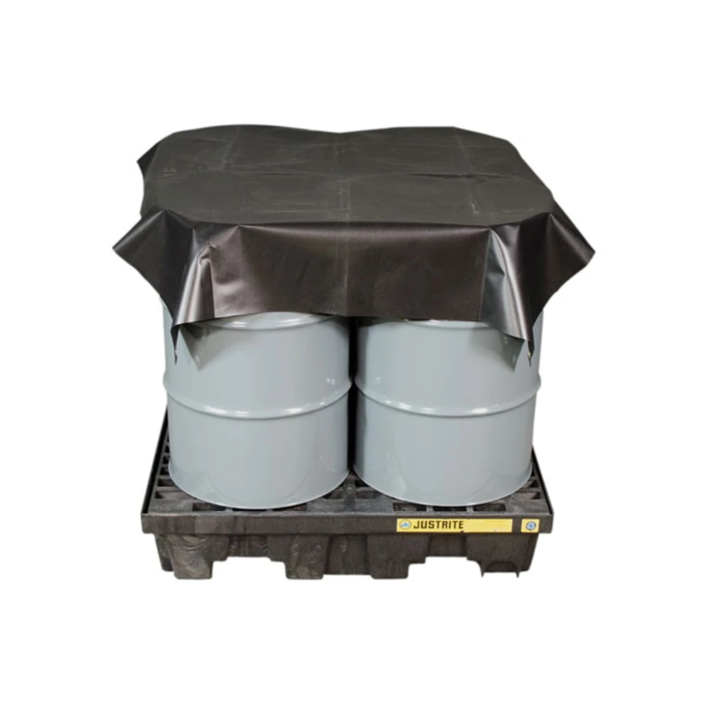 JUSTRITE 28438 Waterproof Tarp, 144 Inch Length x 120 Inch Width, Black | AG3EBC JEN28438BL