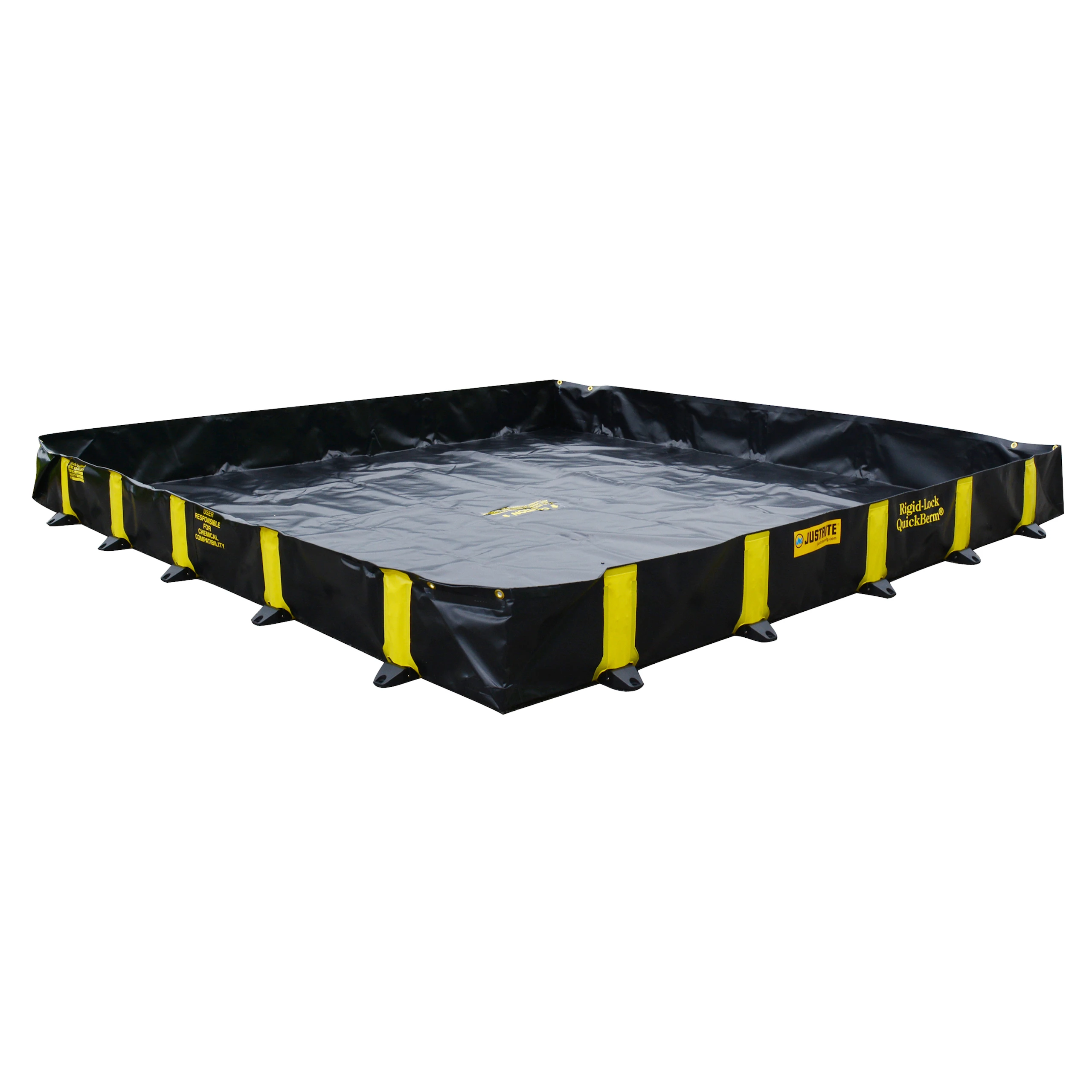 JUSTRITE 28519 Drive Over Berm, 745 Gallon, Black | AH3QDK JEN28519BL