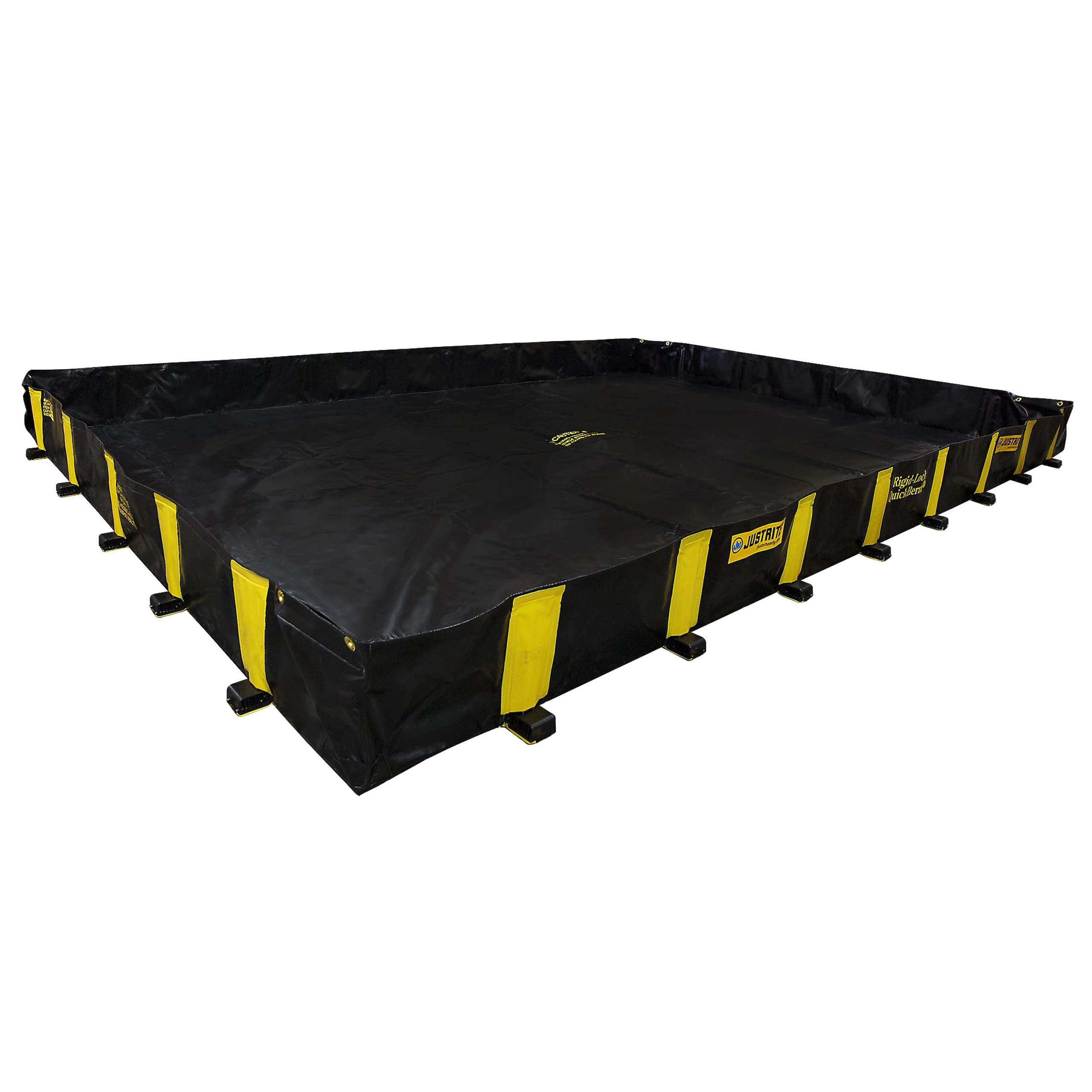 JUSTRITE 28526 Drive Over Berm, 1795 Gallon, Black | AH3QDN JEN28526BL