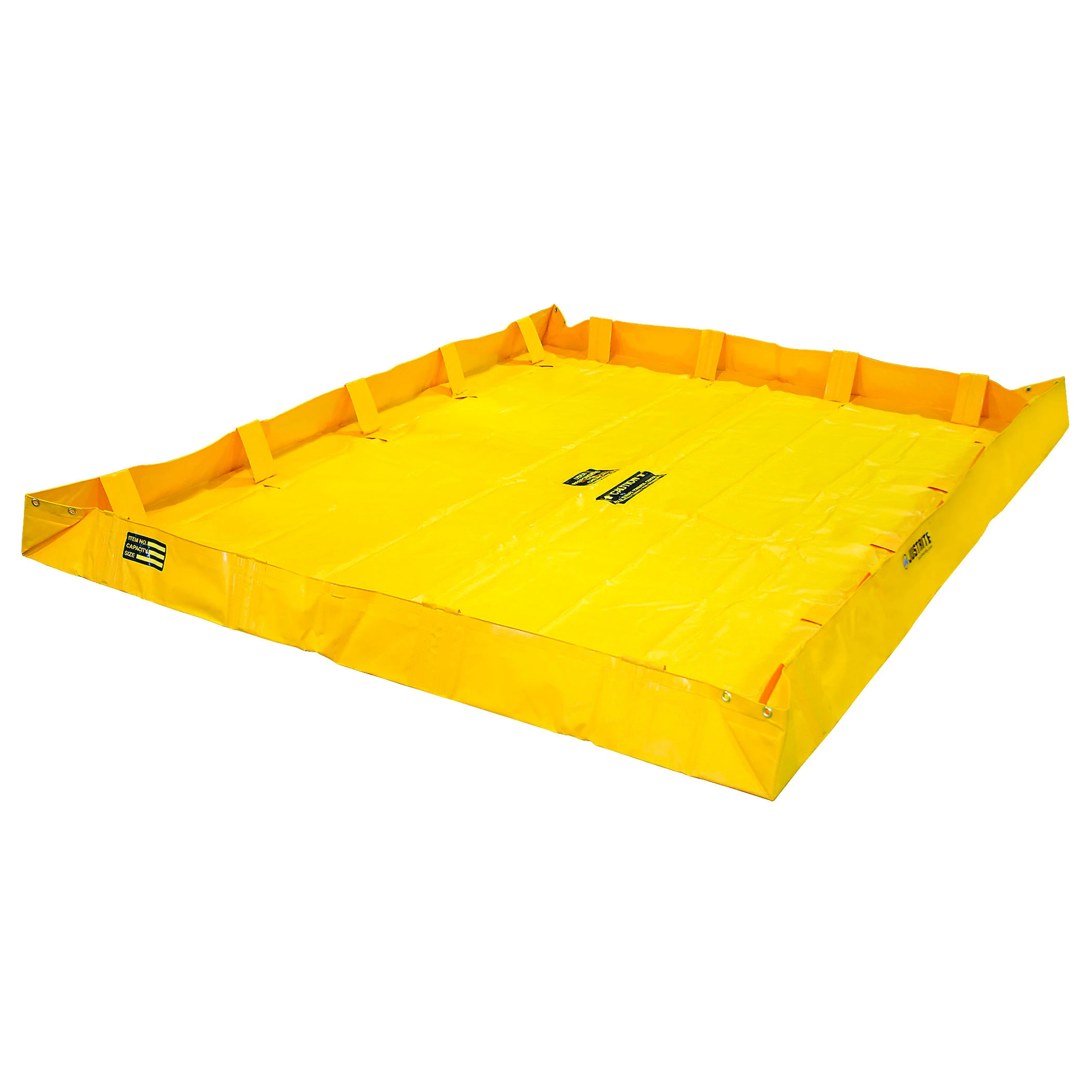JUSTRITE 28566 Spill Containment Berm, Folding, 8 x 8 Feet x 8 Inch Size, Yellow | CD8CJR JEN28566YL