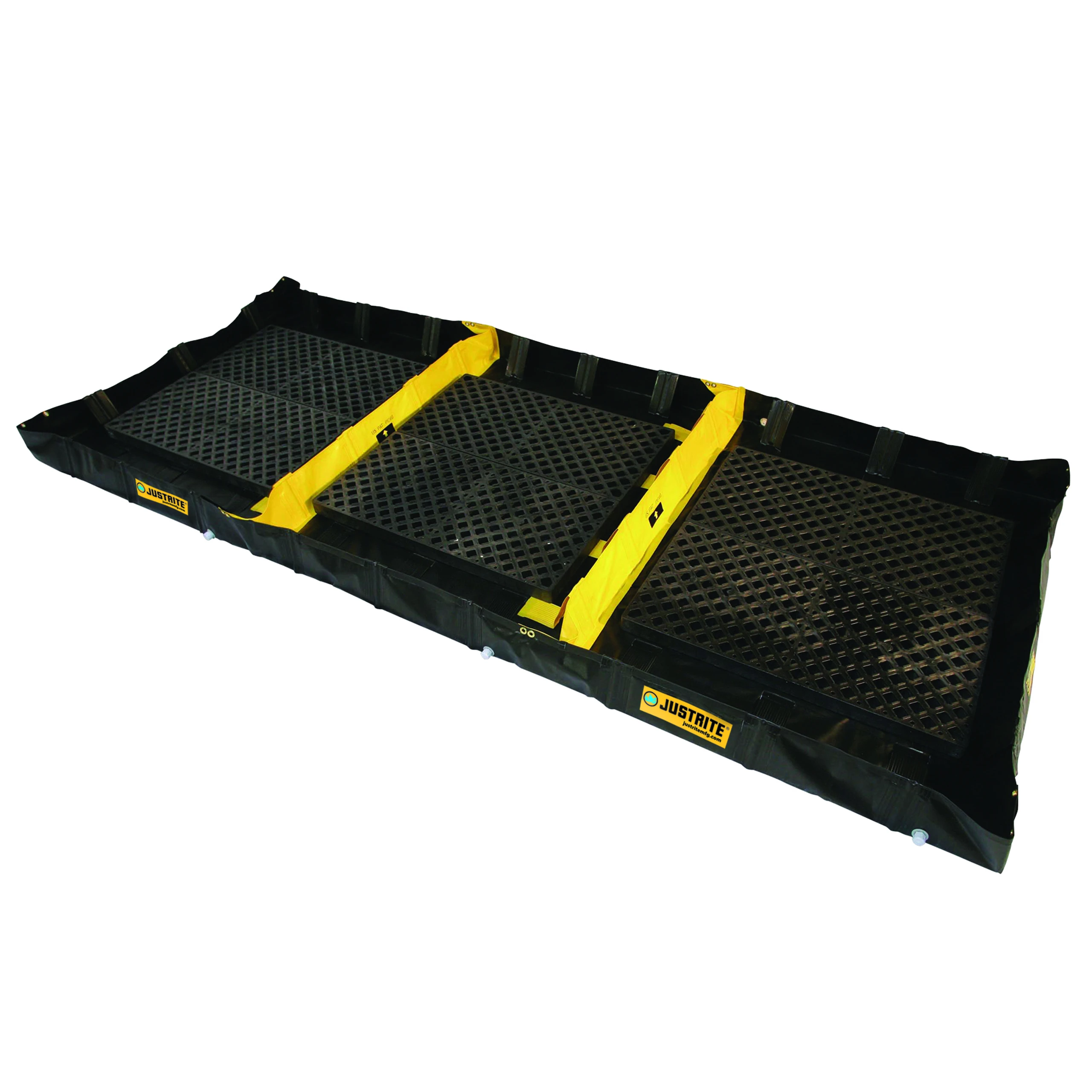 JUSTRITE 28572 Decontamination Spill Containment Berm, 478 Gallon, 6 Feet x 16 Feet x 8 Inch Size | CD8CJV