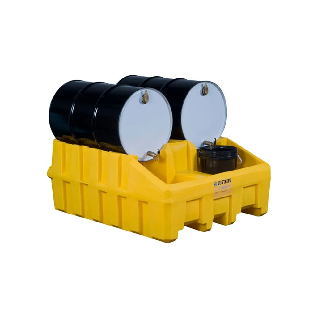 JUSTRITE 28666 Double Drum Base Module, Yellow | AE4MGD JEN28666YL