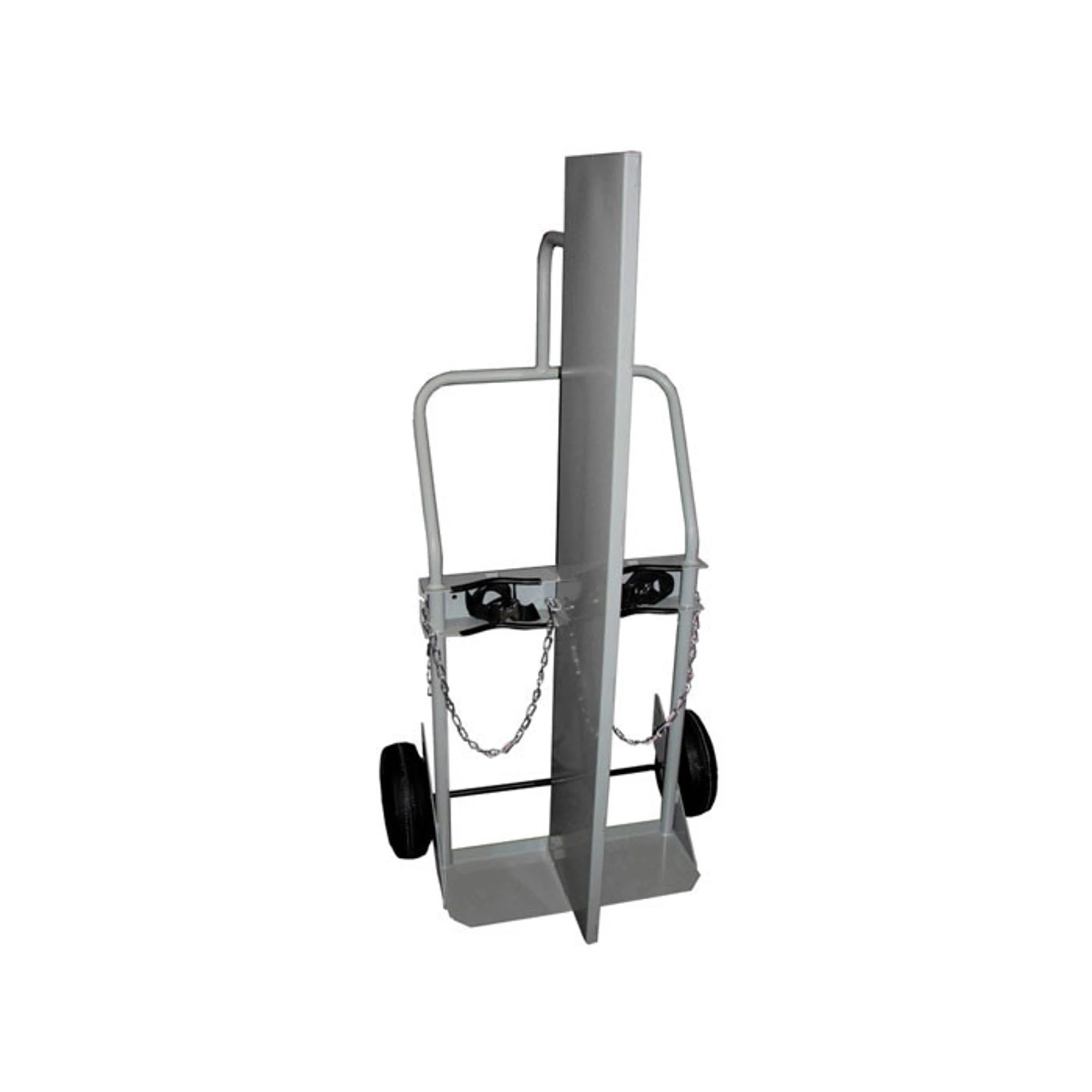 JUSTRITE 35042 Gas Cylinder Hand Truck, 2 Cylinders, Fire Wall, 10.5 Inch Pneumatic Wheels | CD8DDD