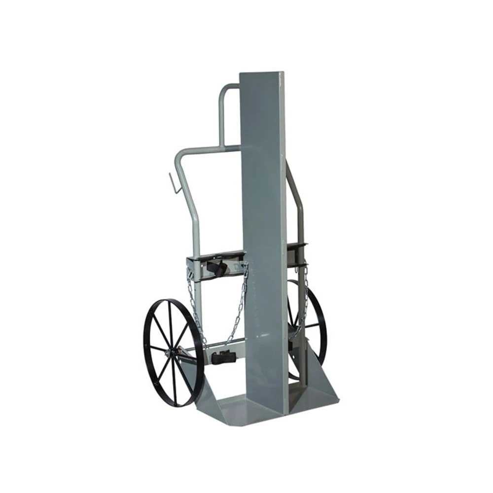 JUSTRITE 35046 Gas Cylinder Hand Truck, 2 Cylinders, Fire Wall, Steel Wheels | CD8DDF