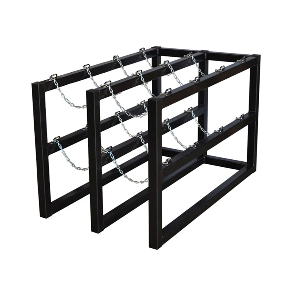 JUSTRITE 35118 Gas Cylinder Storage Rack, 2 x 4 Feet Size, Steel | CD8DDX