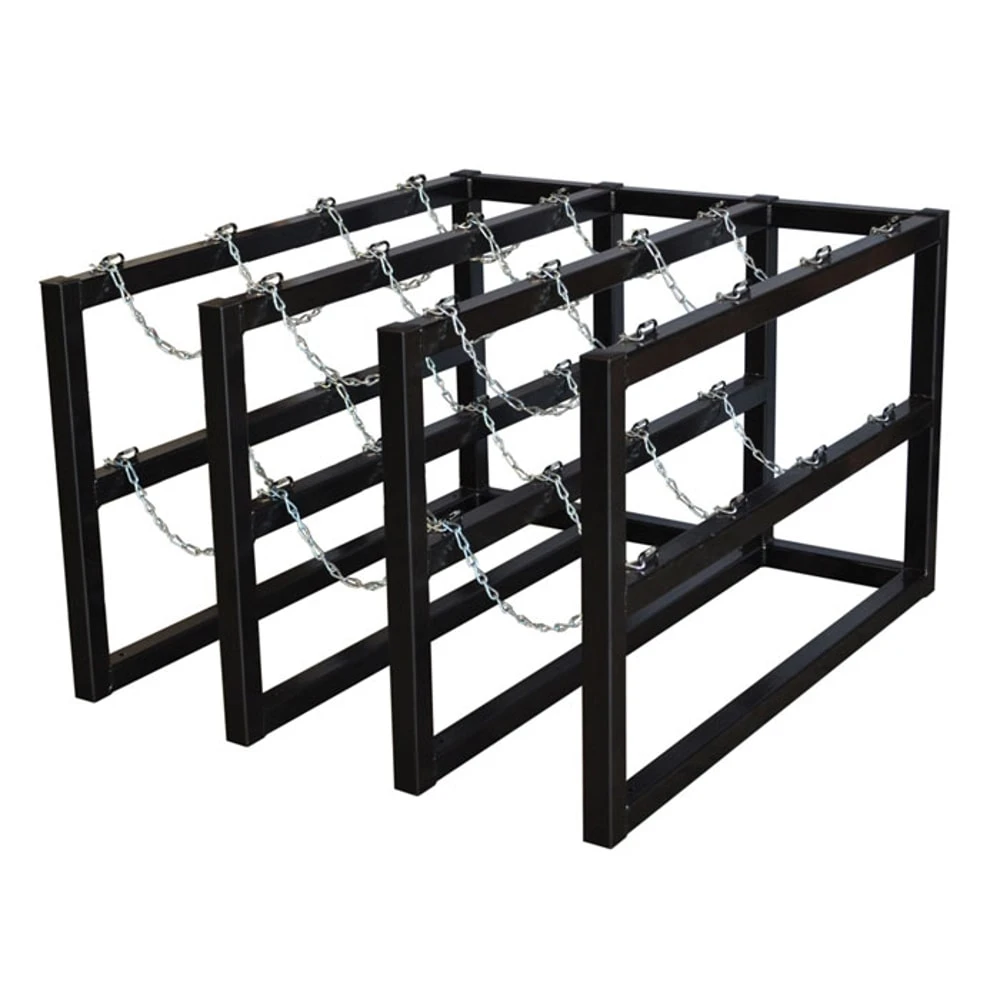 JUSTRITE 35140 Gas Cylinder Storage Rack, 3 x 4 Feet Size, Steel | CD8DEB