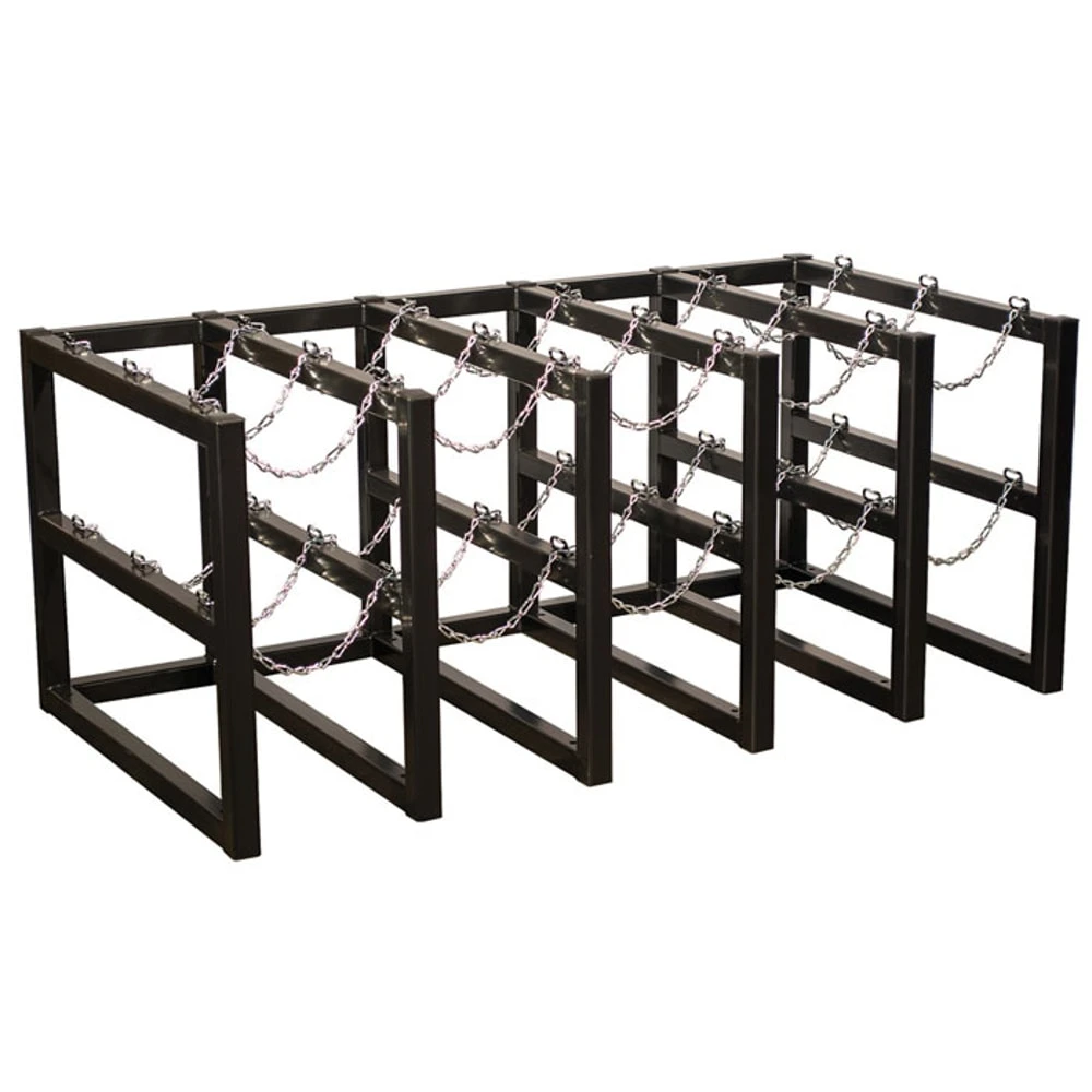 JUSTRITE 35178 Gas Cylinder Storage Rack, 5 x 3 Feet Size, Steel | CD8DEJ