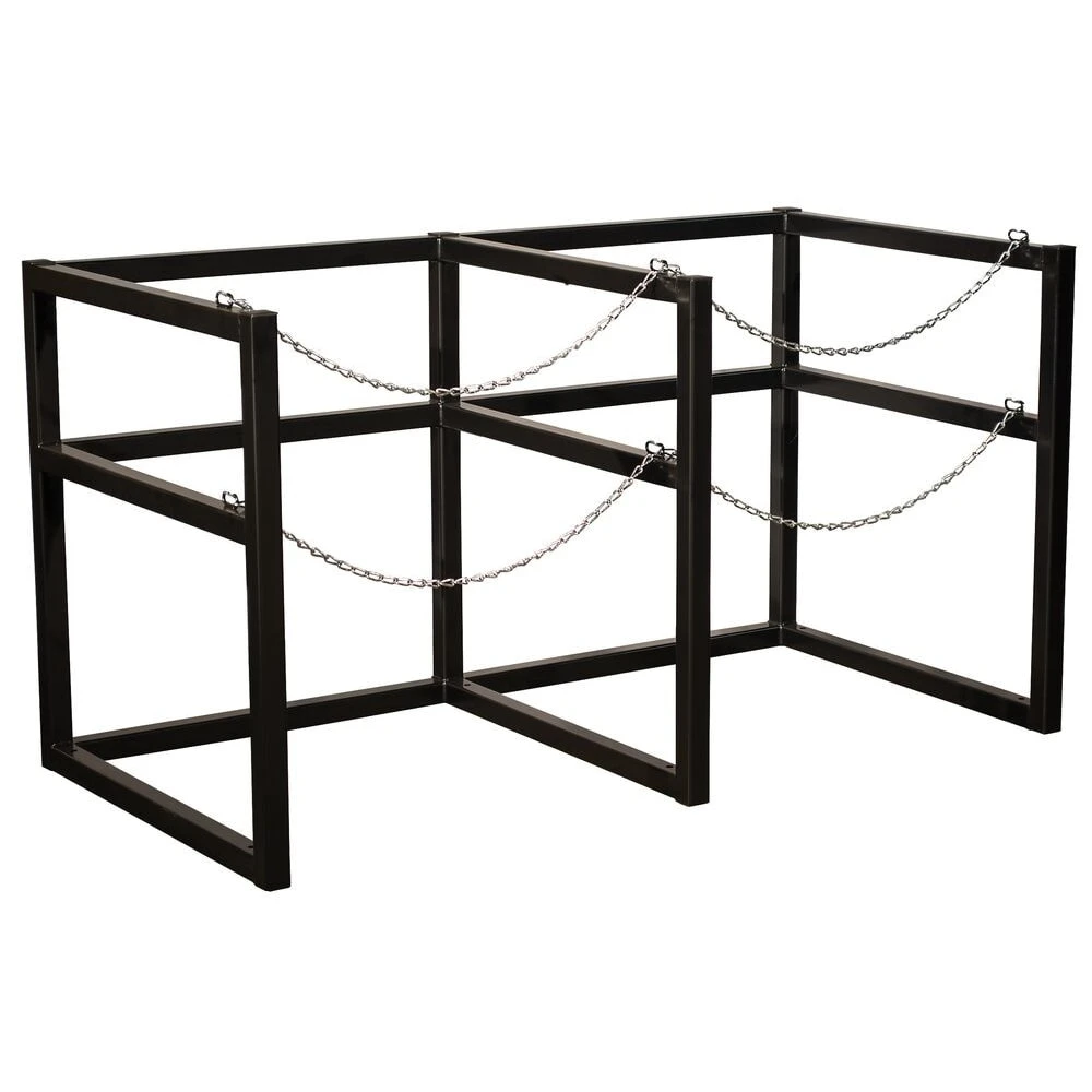 JUSTRITE 35190 Gas Cylinder Barricade Rack, 2 Cylinder Capacity, 33 Inch max. Dia. | CD8DEP