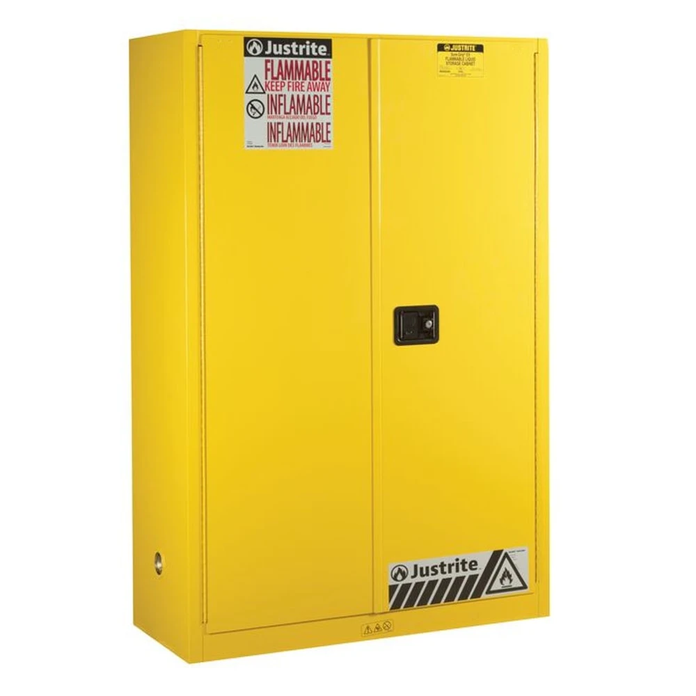 JUSTRITE 894520 Flammable Safety Cabinet, Self Close, 2 Shelves, 170L, 1651 x 1092 x 457mm Size | AB4LDW JCB8945201, 8945201