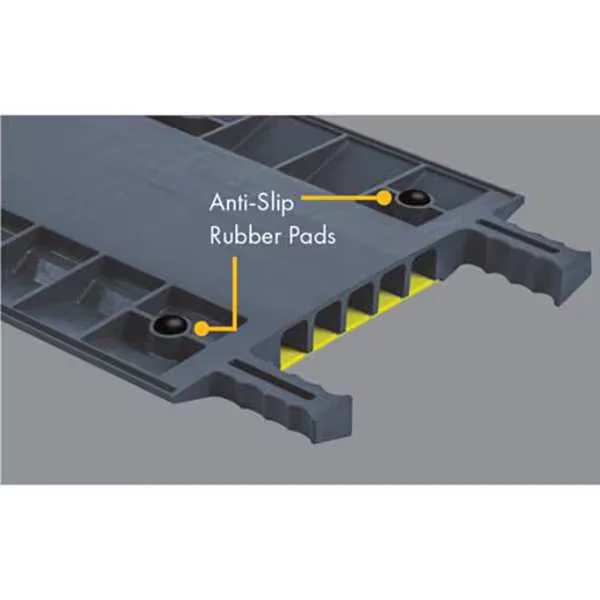 JUSTRITE CPRPKIT1-8 Anti-Slip Rubber Pad, 1/4ft L, 4-1/2 InchW, Blk | CY6WZJ