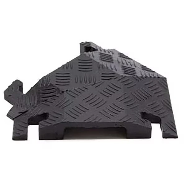 JUSTRITE FL45LT1X4-B Cable Protector, 1 Channel, 11-3/4 InchW, Black | CY6XLK
