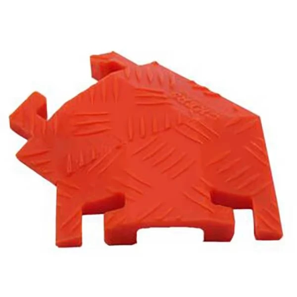 JUSTRITE FL45LT1X4-O Cable Protector, 1Channel, 11-3/4 InchW, Orange | CY6YRJ