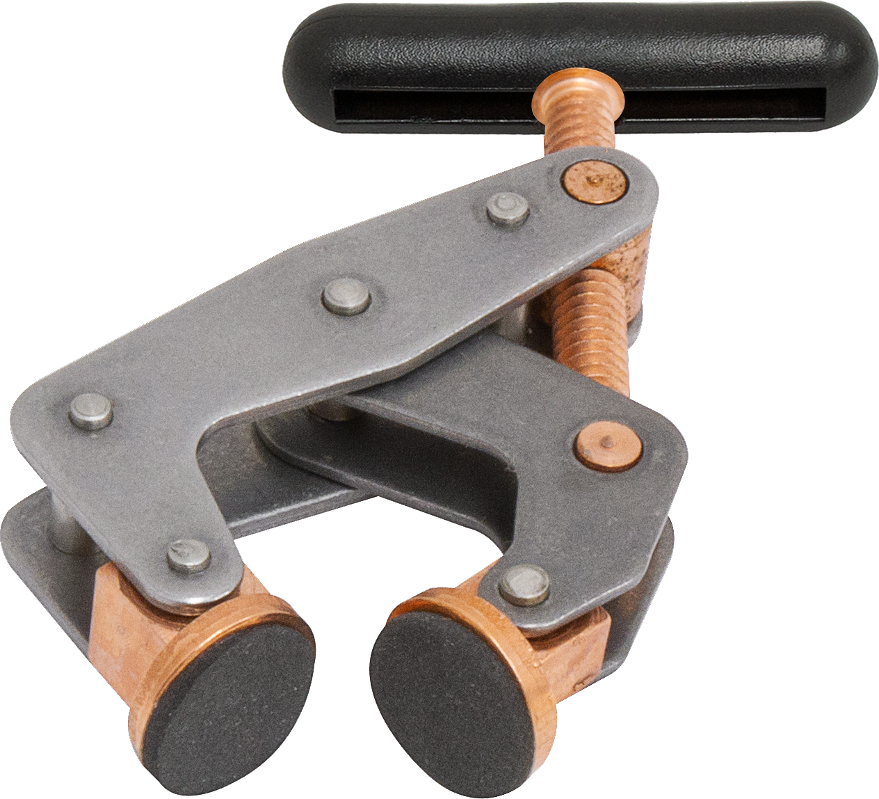 KANT-TWIST K010TPW No-Mar Round Flat Pad Lever Clamp, 1 Inch Jaw Opening | CD8YNX
