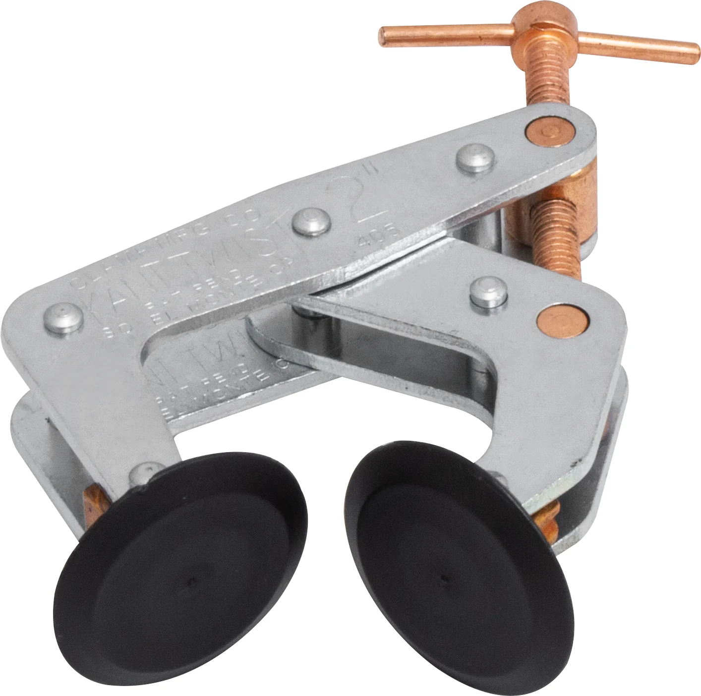 KANT-TWIST K020TP Cantilever Clamp, 2 Inch Jaw Opening, Round Flat pad Jaws | CD8YPC