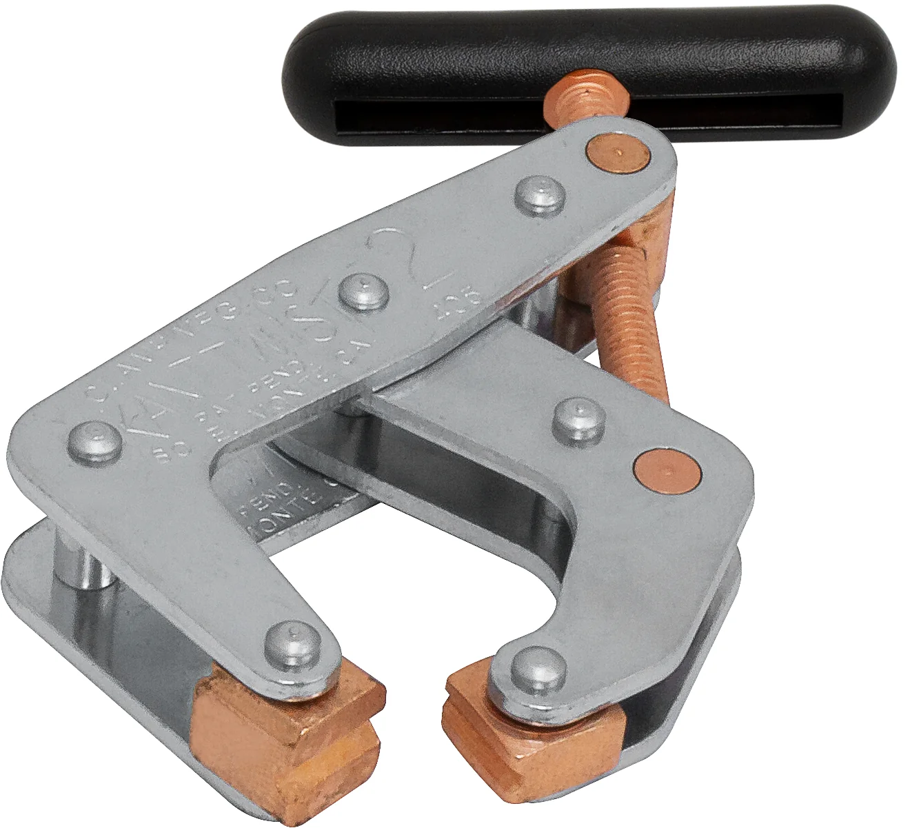 KANT-TWIST K020TW Cantilever Clamp, T Handle, 2 Inch Jaw Opening, Weaver Grip | CD8YPG
