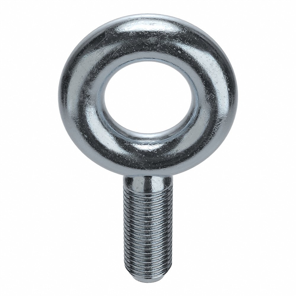 KEN FORGING K2012-ZN Eye Bolt, Lift Without Shoulder, Steel, 1-1/4-7 Thread | AD3HCJ 3ZGR9