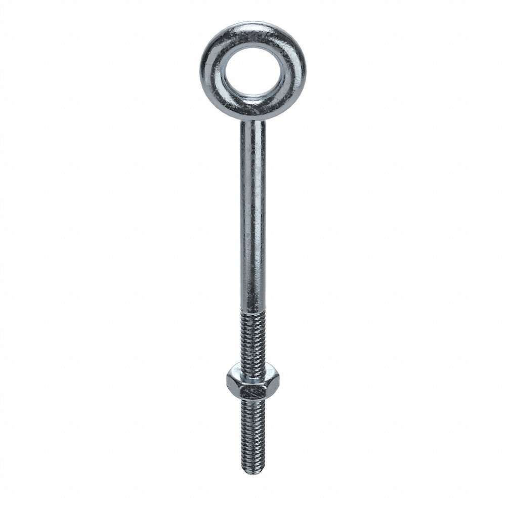 KEN FORGING N2001-4 Eye Bolt, Without Shoulder, 1/4-20 Thread Size, 5.03 Inch Overall Length | AD3BMP 3XRZ4