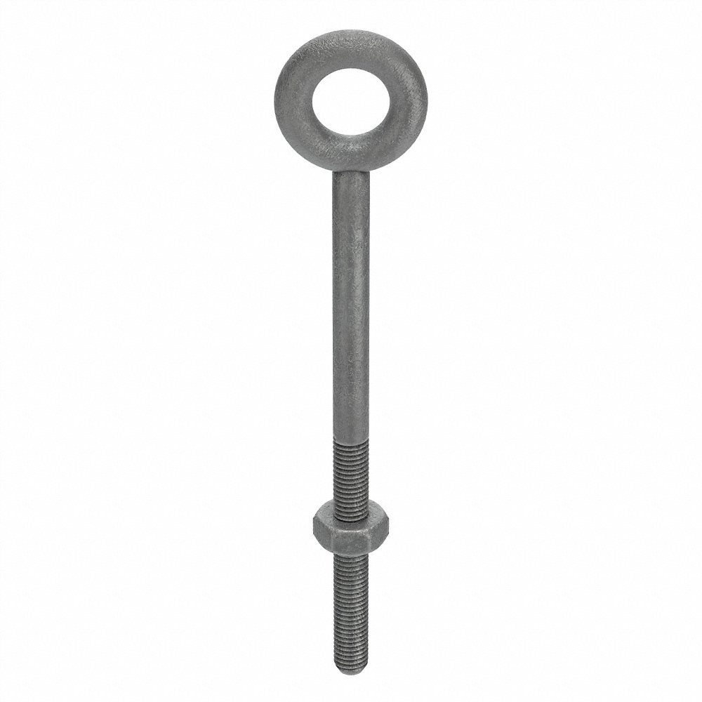 KEN FORGING N2003-8 Eye Bolt, Without Shoulder, 3/8-16 Thread Size, 9.50 Inch Overall Length | AD3HKA 3ZHH7