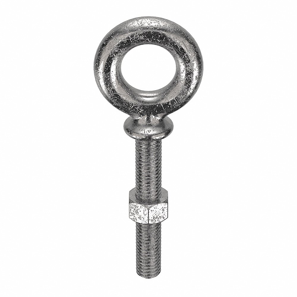 KEN FORGING N2025-316SS-3-1/4 Eye Bolt, 2,200 Lb Working Load, Stainless Steel, 1/2-13 Thread Size | CG8WNU 19L199