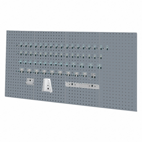 KENNEDY 50004UGY Pegboard Panel Kit, With 120 Lbs. Load Capacity, 36 Inch H x 18 Inch W, Gray | CD3TDR 54HC09