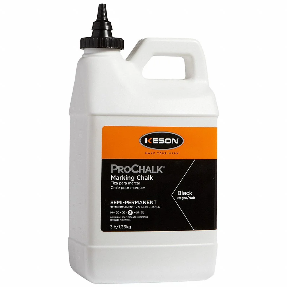 KESON 103BLACK Marking Chalk, Black, Waterproof | CM7UWD