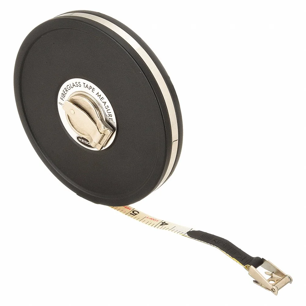 KESON MC-10M-100 Long Tape Measure 1/2 Inch x 100 Feet Black | AC9YCL 3LJU3