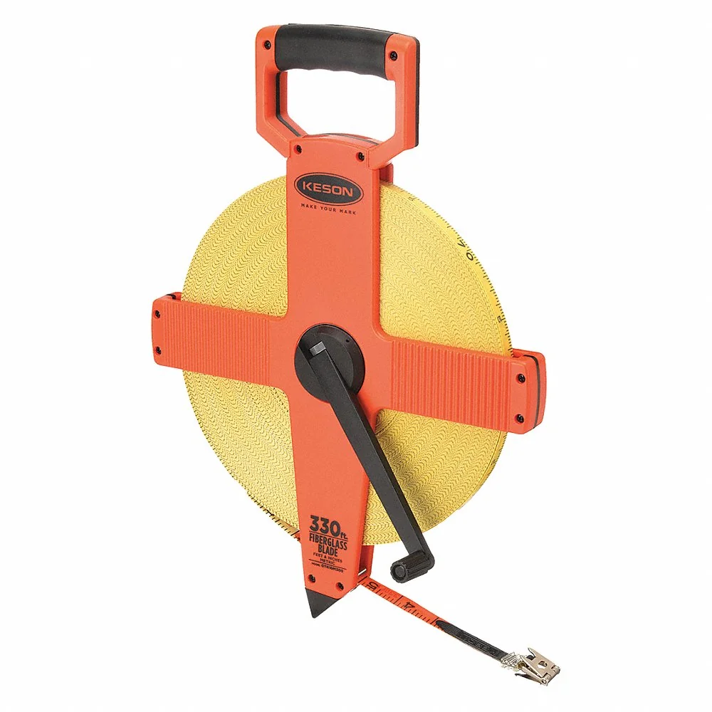 KESON OTR-10M-300 Tape Measure 1/2 Inch x 300 Ft/90m Pumpkin | AC9YCP 3LJU6