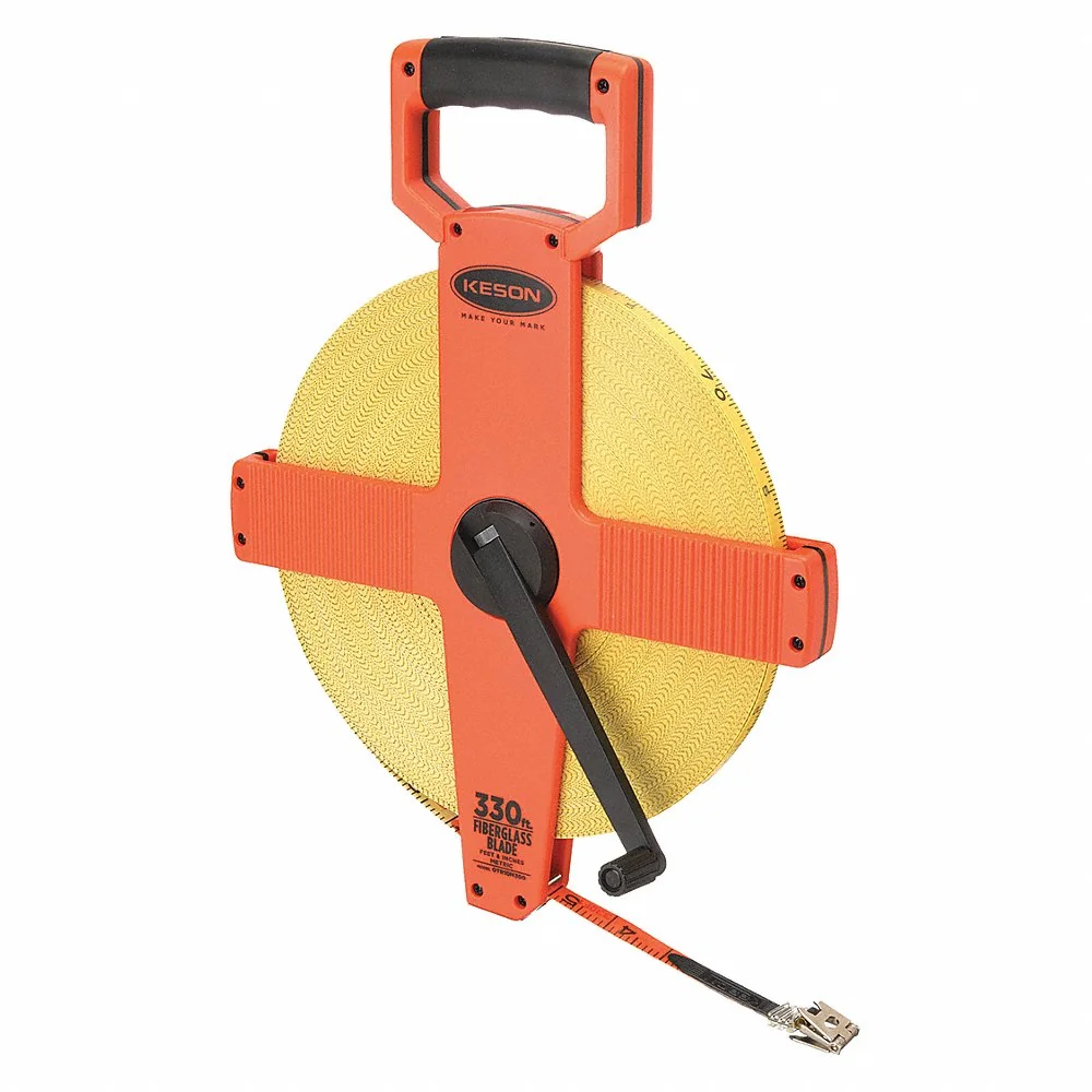 KESON OTR-18M-300 Tape Measure 1/2 Inch x 300 Ft/90m Pumpkin | AC9YCF 3LJT6