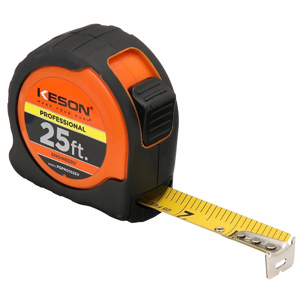 KESON PGPRO1025V Tape Measure, 25ft. Length, ABS | CM7VEN