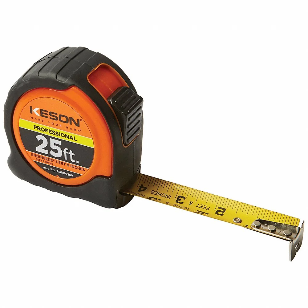 KESON PGPRO181025V Tape Measure, 25ft. Length, ABS | CM7VER