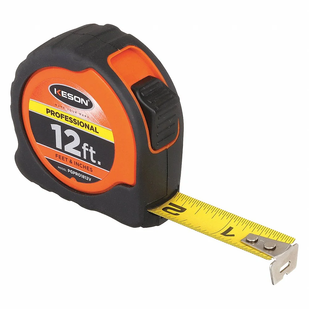 KESON PGPRO1812V Tape Measure 5/8 Inch x 12 Feet Orange/black | AB6WTX 22N880