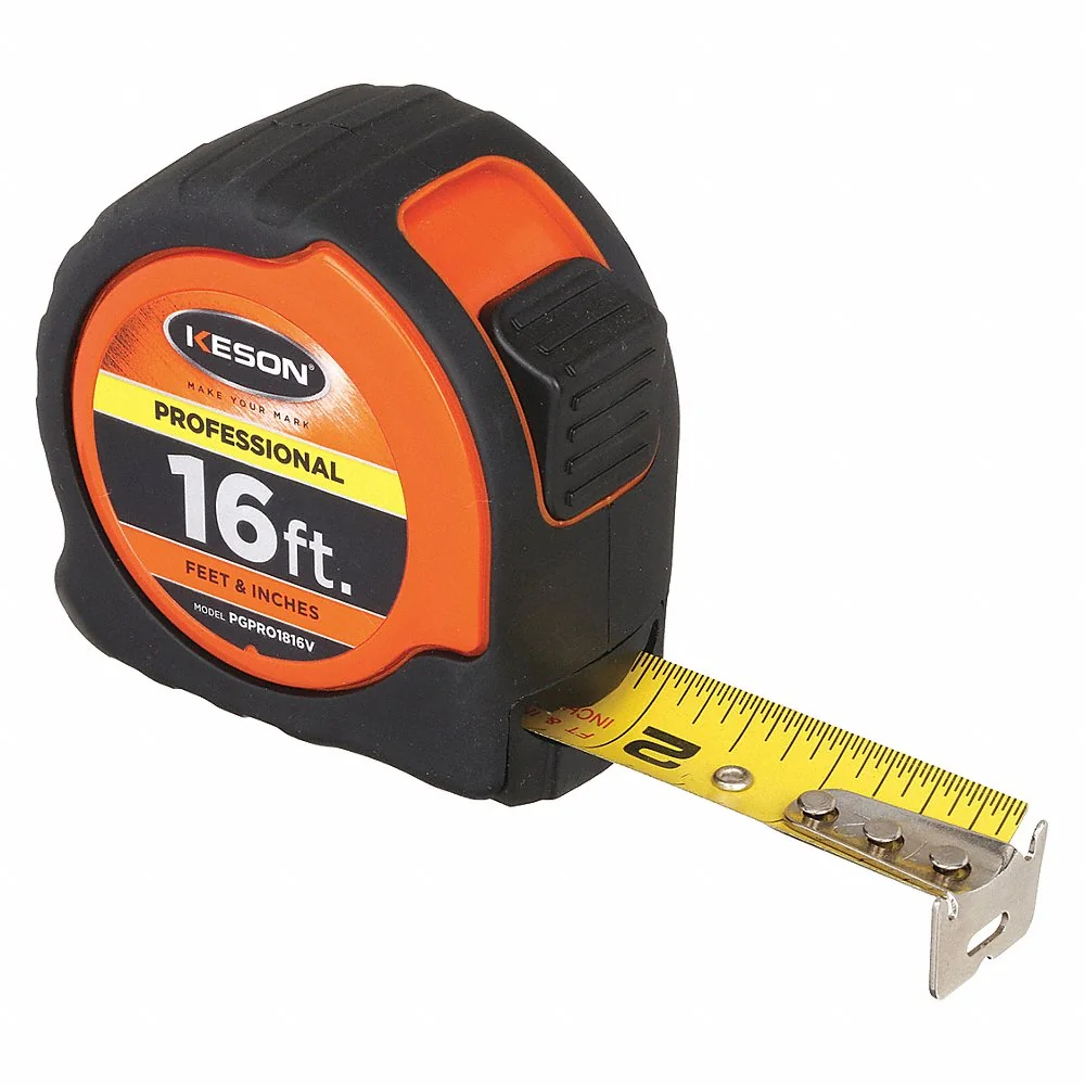 KESON PGPRO1816V Tape Measure 1 Inch x 16 Feet Orange/black | AB6WTY 22N881