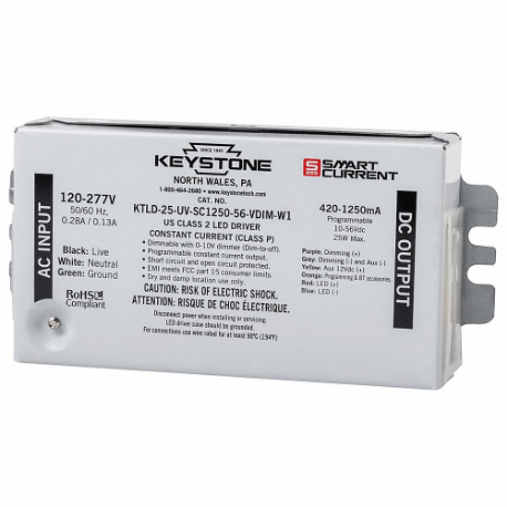 KEYSTONE TECHNOLOGIES KTLD-25-UV-PS600-42-VDIM-LP2
