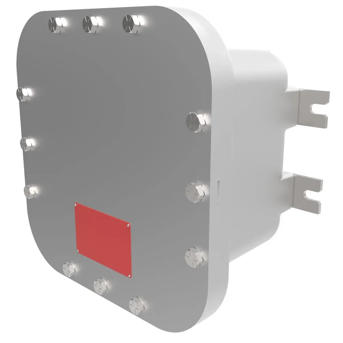 Explosion Proof And Flameproof Bolted Enclosure, 12 X 12 X 6,Cast Aluminum Box, Aluminum Plate Cover, Type 4