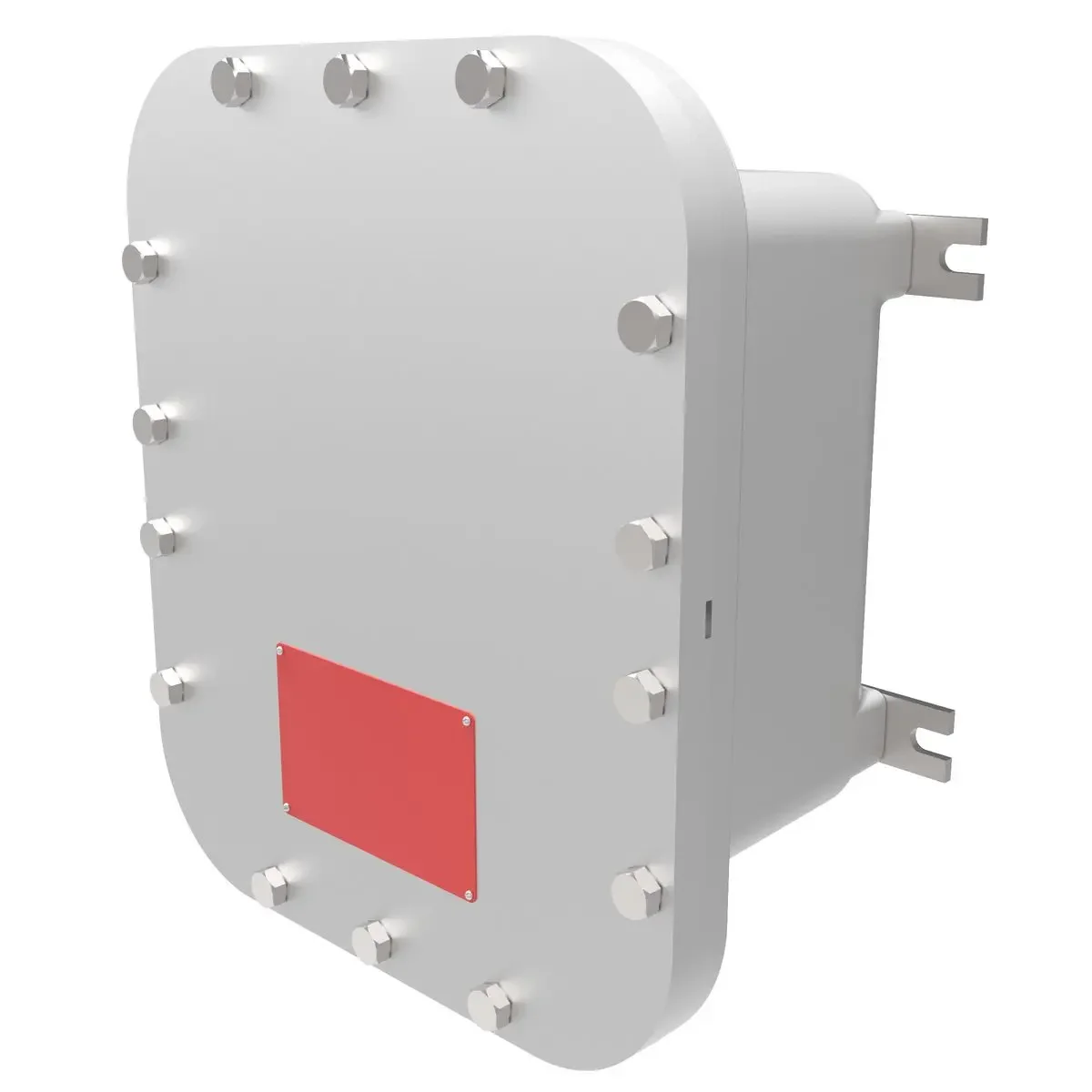 Explosion Proof And Flameproof Bolted Enclosure, 10 X 14 X 6,Cast Aluminum Box, Aluminum Plate Cover, Type 4
